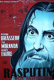 Raspoutin 1954 movie poster Isa Miranda Pierre Brasseur Russia