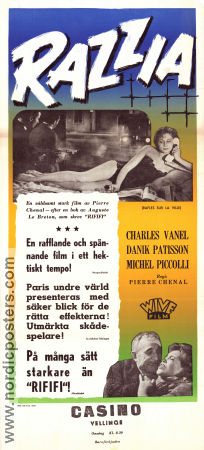 Rafles sur la ville 1958 poster Charles Vanel Pierre Chenal
