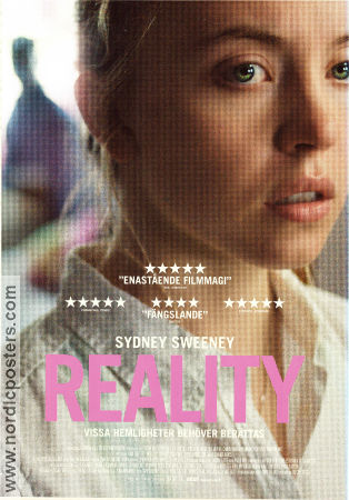 Reality 2023 movie poster Sydney Sweeney Josh Hamilton Marchant Davis Tina Satter