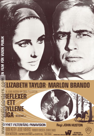 Reflections in a Golden Eye 1967 poster Elizabeth Taylor John Huston