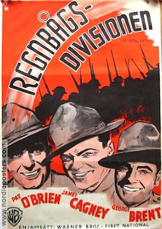The Fighting 69th 1941 movie poster Pat O´Brien James Cagney George Brent