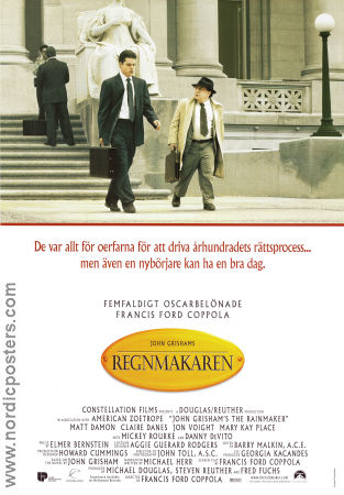 The Rainmaker 1997 poster Matt Damon Francis Ford Coppola