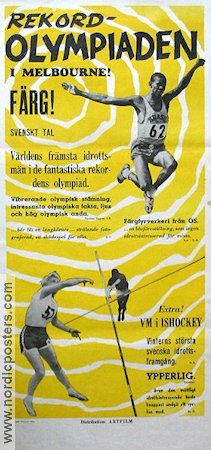 Rekordolympiaden Melbourne 1956 movie poster Country: Australia Olympic Sports