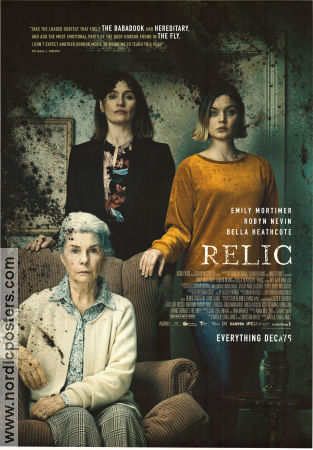 Relic 2020 movie poster Robyn Nevin Emily Mortimer Bella Heathcote Natalie Erika James