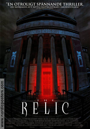 The Relic 1997 movie poster Penelope Ann Miller Tom Sizemore Linda Hunt Peter Hyams