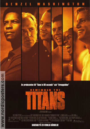 Remember the Titans 2000 poster Denzel Washington Boaz Yakin