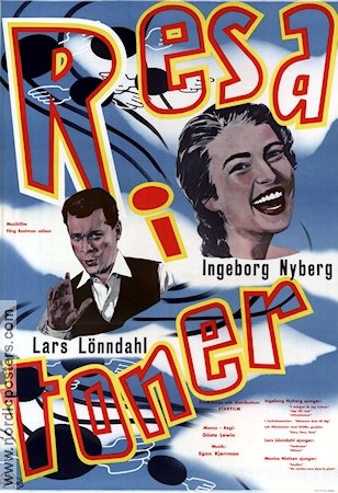 Resa i toner 1959 movie poster Ingeborg Nyberg Lars Lönndahl