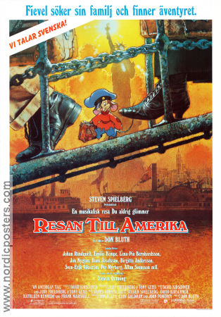 An American Tail 1986 poster Dom DeLuise Don Bluth