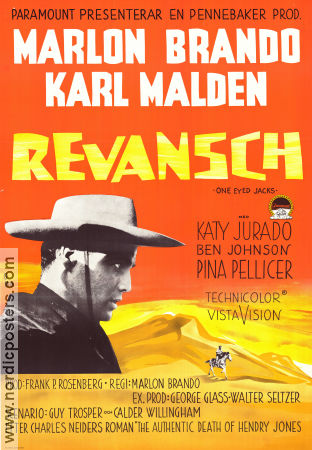One Eyed Jacks 1961 movie poster Karl Malden Pina Pellicer Slim Pickens Marlon Brando
