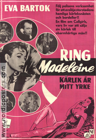Madeleine Tel 13 62 11 1958 poster Eva Bartok Kurt Meisel