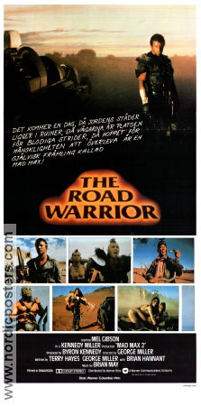 Mad Max 2 1981 movie poster Mel Gibson Bruce Spence Michael Preston George Miller Cars and racing Country: Australia