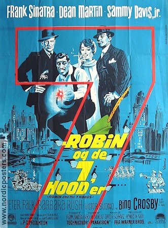 Robin and the 7 Hoods 1965 movie poster Frank Sinatra Dean Martin Sammy Davis Jr Barbara Rush Musicals