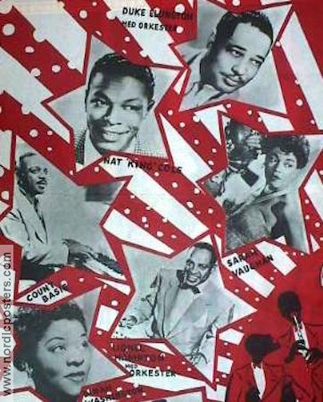 Rock n´Roll Revue 1955 movie poster Duke Ellington Nat King Cole Count Basie Dinah Washington Jazz