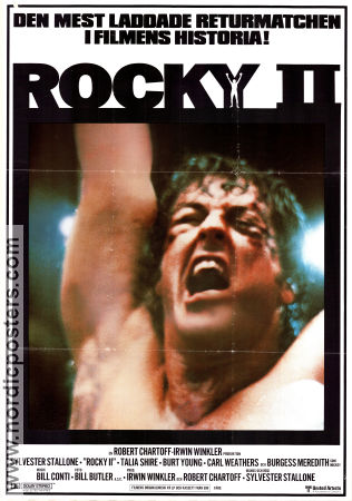 Rocky II 1979 poster Talia Shire Sylvester Stallone
