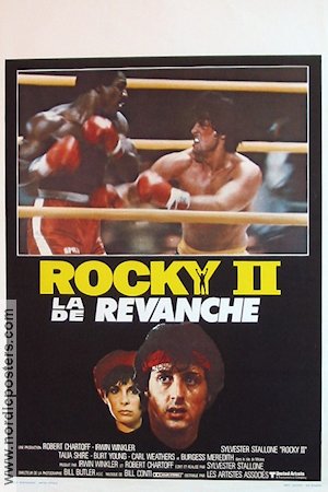 Rocky II 1979 movie poster Talia Shire Burt Young Sylvester Stallone Boxing