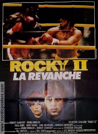 Rocky II 1979 movie poster Talia Shire Burt Young Sylvester Stallone Boxing