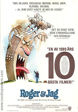 Roger and Me 1989 poster Roger B Smith Michael Moore