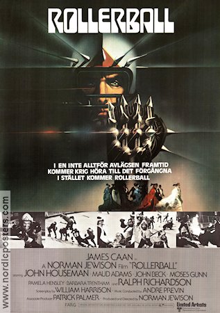 Rollerball 1975 poster James Caan Norman Jewison