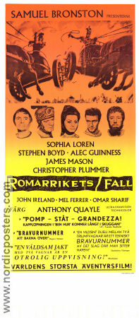The Fall of the Roman Empire 1964 poster Sophia Loren Anthony Mann