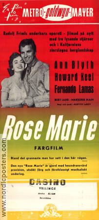 Rose Marie 1954 poster Ann Blyth Mervyn LeRoy