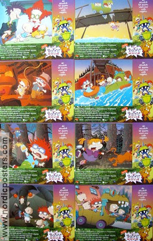 The Rugrats Movie 1998 lobby card set Animation