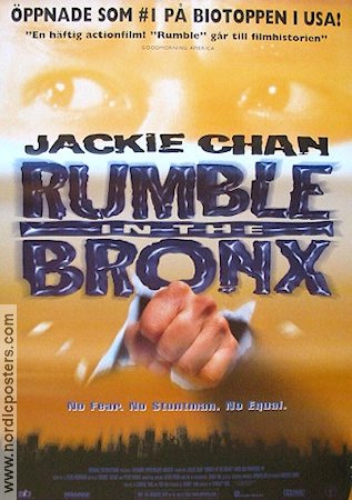 Rumble in the Bronx 1995 poster Jackie Chan Stanley Tong