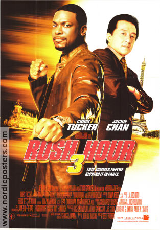 Rush Hour 3 2007 movie poster Jackie Chan Chris Tucker Max von Sydow Brett Ratner Police and thieves