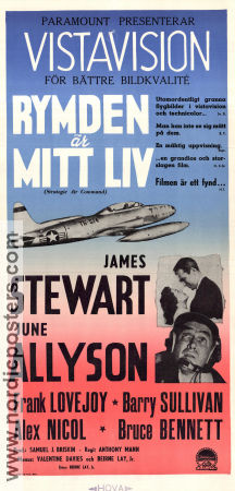 Strategic Air Command 1956 movie poster James Stewart June Allyson Anthony Mann Planes