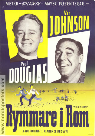 When in Rome 1952 poster Van Johnson Clarence Brown