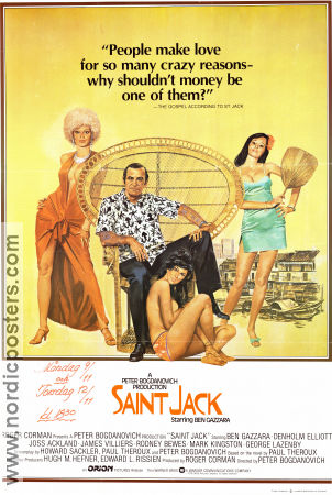 Saint Jack 1979 poster Ben Gazzara Peter Bogdanovich
