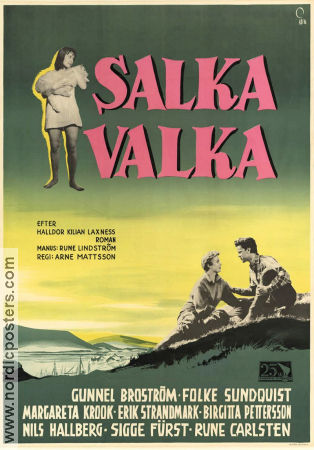 Salka Valka 1954 movie poster Gunnel Broström Folke Sundquist Margaretha Krook Arne Mattsson