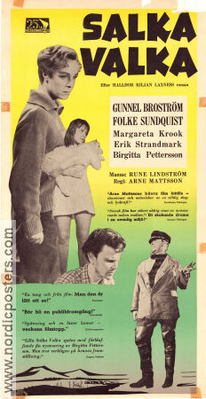 Salka Valka 1954 movie poster Gunnel Broström Folke Sundquist Margaretha Krook Arne Mattsson