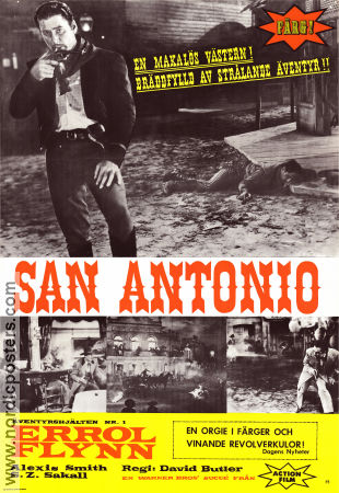 San Antonio 1945 poster Errol Flynn David Butler
