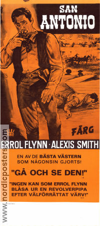San Antonio 1945 movie poster Errol Flynn Alexis Smith SZ Sakall David Butler