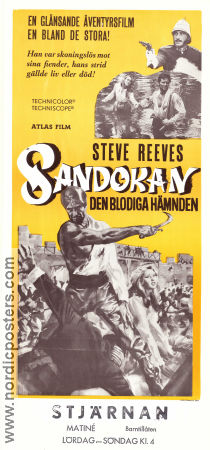 Sandokan la tigre di Mompracem 1963 movie poster Steve Reeves Genevieve Grad Andrea Bosic Umberto Lenzi