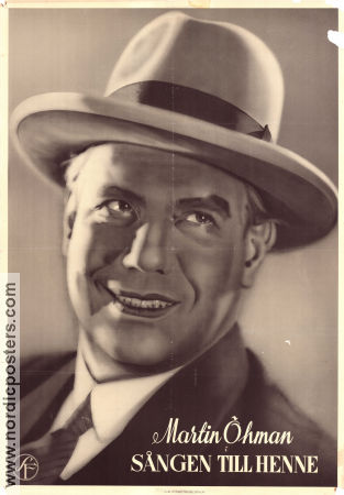 Sången till henne 1934 movie poster Martin Öhman Ivar Johansson