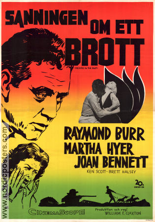 Desire in the Dust 1960 movie poster Raymond Burr Martha Hyer Joan Bennett William F Claxton