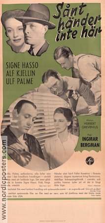 This Can´t Happen Here 1951 movie poster Signe Hasso Ulf Palme Alf Kjellin Ingmar Bergman