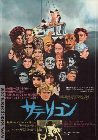 Fellini Satyricon 1969 movie poster Martin Potter Hiram Keller Max Born Federico Fellini Artistic posters
