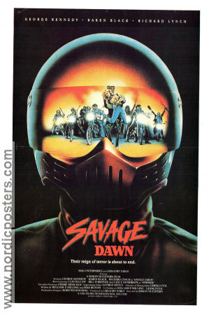 Savage Dawn 1985 movie poster George Kennedy Richard LynchSimon Nuchtern