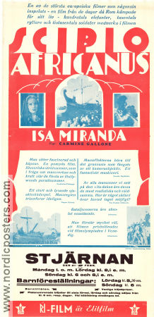 Scipione l´africano 1937 movie poster Isa Miranda Annibale Ninchi Camillo Pilotto Fosco Giachetti