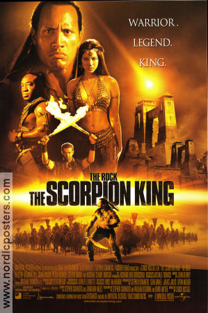 The Scorpion King 2001 poster Dwayne Johnson Chuck Russell