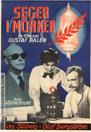 Seger i mörker 1954 movie poster Eva Stiberg Olof Bergström Gunnar Björnstrand Gösta Folke