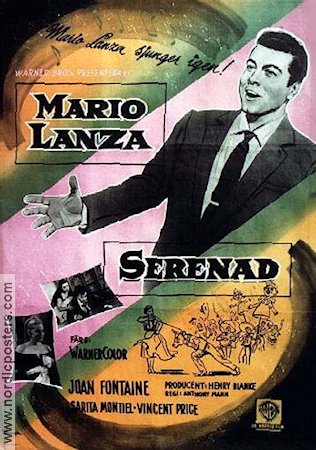 Serenade 1956 poster Mario Lanza