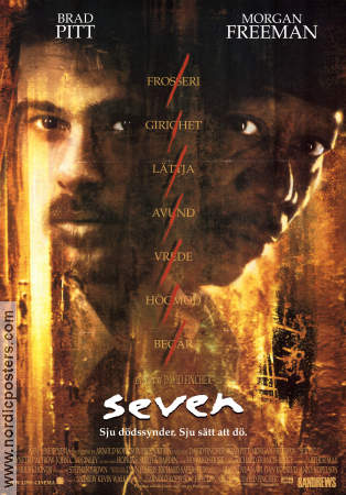 Seven 1995 poster Morgan Freeman David Fincher
