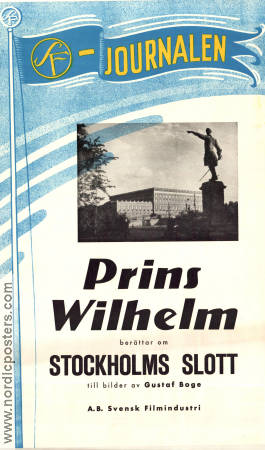 SF-journalen Stockholms Slott 1944 poster Prins Wilhelm