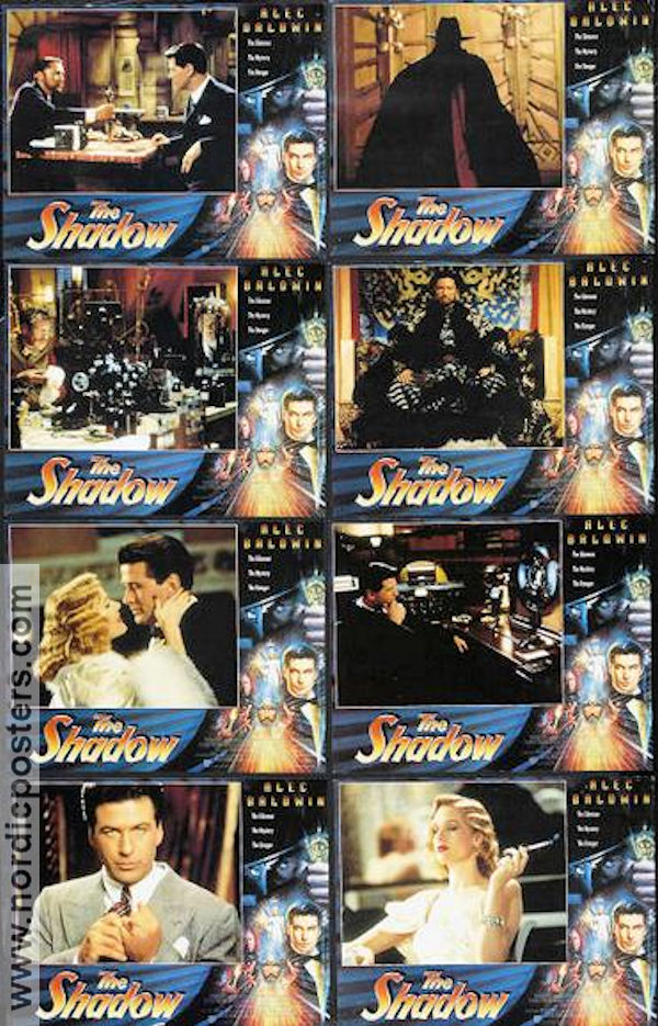 The Shadow 1994 lobby card set Alec Baldwin John Lone Penelope Ann Miller Russell Mulcahy From comics