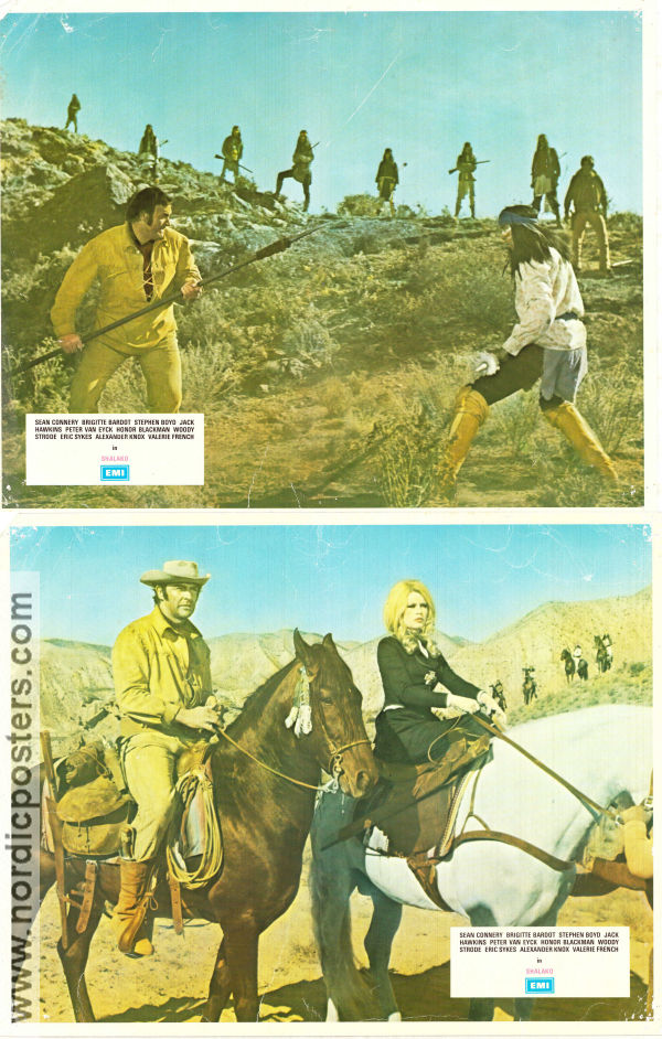 Shalako 1968 lobby card set Sean Connery Brigitte Bardot Stephen Boyd Edward Dmytryk Mountains