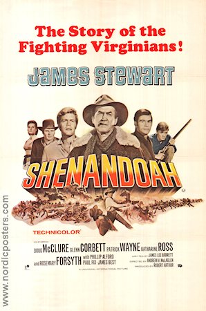 Shenandoah 1965 movie poster James Stewart