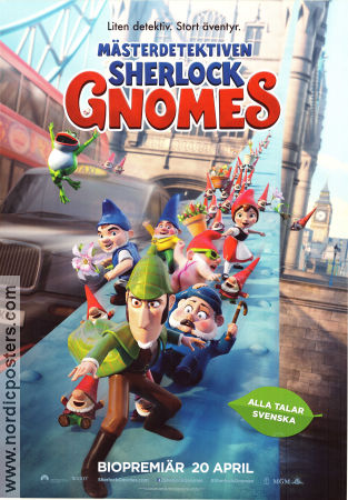 Sherlock Gnomes 2018 movie poster Kelly Asbury John Stevenson Animation